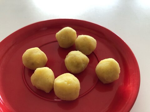 離乳食✴さつまいもとりんごのスイートポテトボール